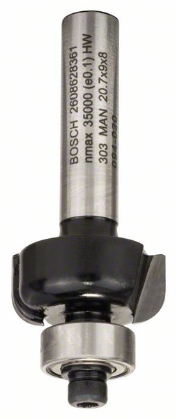 BOSCH Profilfräser E, 8 mm, R1 4 mm, D 20,7 mm, L 9 mm, G 53 mm