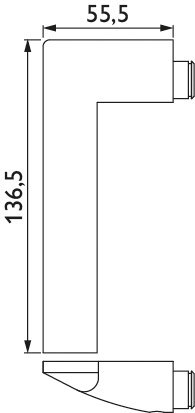 HERMAT Drückerlochteil EDITION 1691, Edelstahl