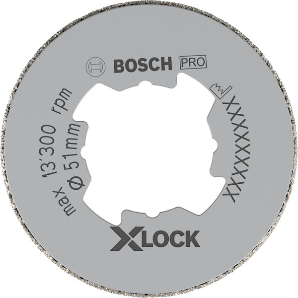 BOSCH Diamanttrockenbohrer X-LOCK Best for Ceramic Dry Speed, 51 x 35 mm