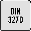 PROMAT Bohrnutenfräser DIN 327D TypN D.10mm HSS-Co8 TiCN Weldon Z.2 kurz PROMAT