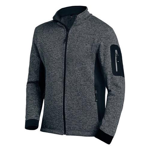 FHB Strick-Fleecejacke CHRISTOPH Gr.XXXL anthrazit/schwarz FHB