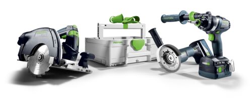 FESTOOL Akku-Combo-Set Holzbau HKC 55/TPC 18/AGC 18/TB M 137 578025