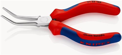 KNIPEX Nadelzange L.160mm 45Grad gew.verchr.Mehrkomp.-Hüllen KNIPEX