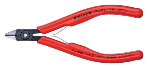 KNIPEX Elektronik-Seitenschneider L.125mm Form 1 Facette ja KNIPEX