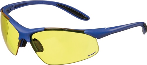 PROMAT Schutzbrille DAYLIGHT PREMIUM EN 166 Bügel dunkelblau,Scheibe gelb PC PROMAT