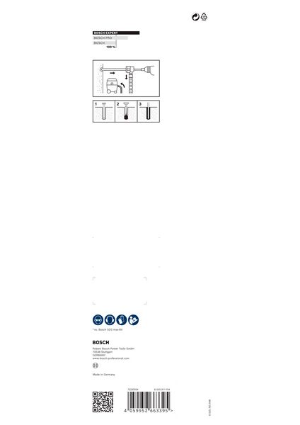 BOSCH EXPERT SDS Clean max-8X Hammerbohrer-Set, 30 x 400 x 650 mm