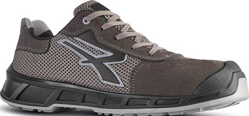 U.POWER Sicherheitshalbschuh Lamar Gr.40 grau/grau S1P SRC ESD EN20345 Mesh/Veloursleder