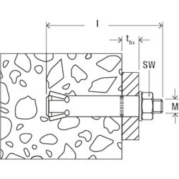 FISCHER Zykon-Durchsteckanker FZA 12x50 M8 D/10