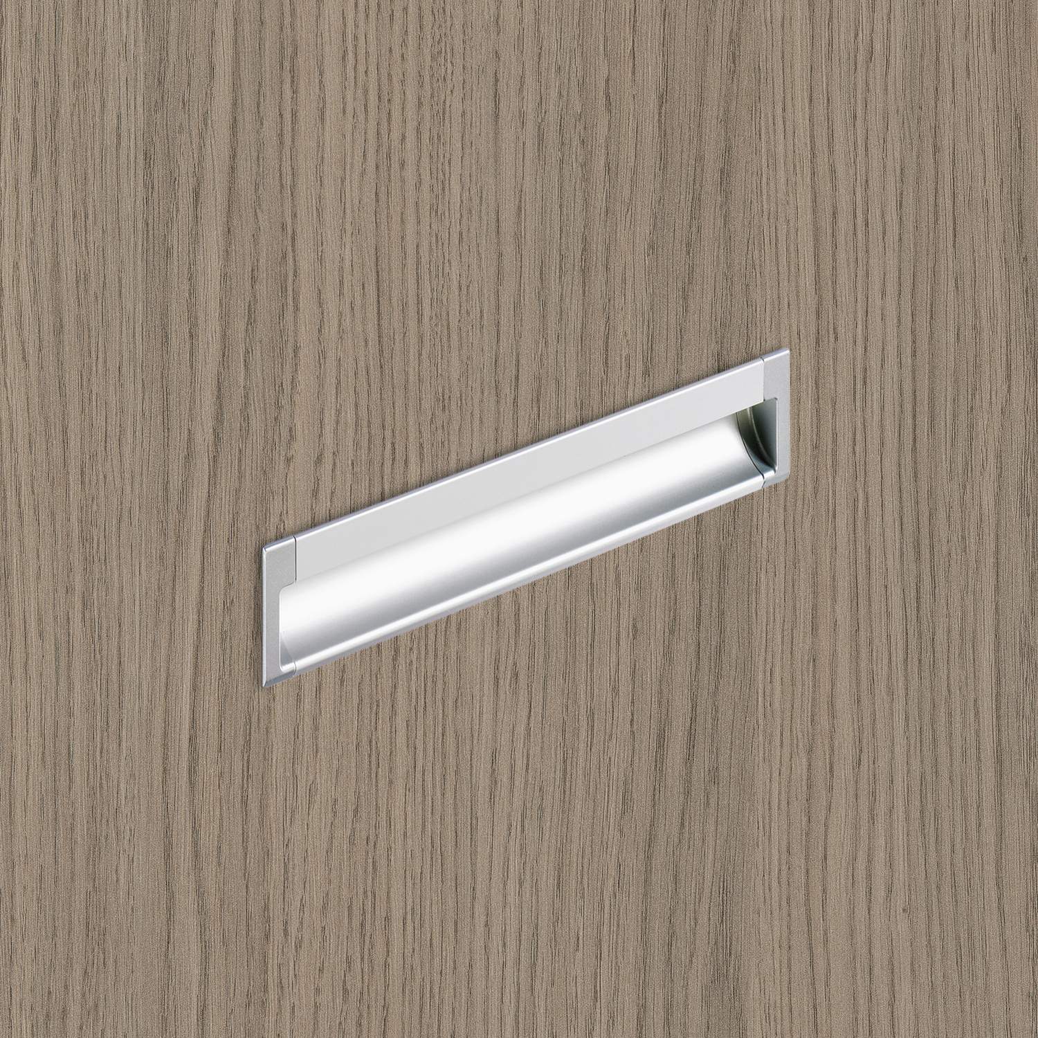 HETTICH Endstücke Spira, L 11 mm, H 43 mm, Aluminium Optik, 115298