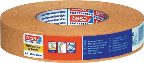 TESA Kreppband tesakrepp® 4319 sta.gekreppt hellbraun L.50m B.30mm Rl.TESA