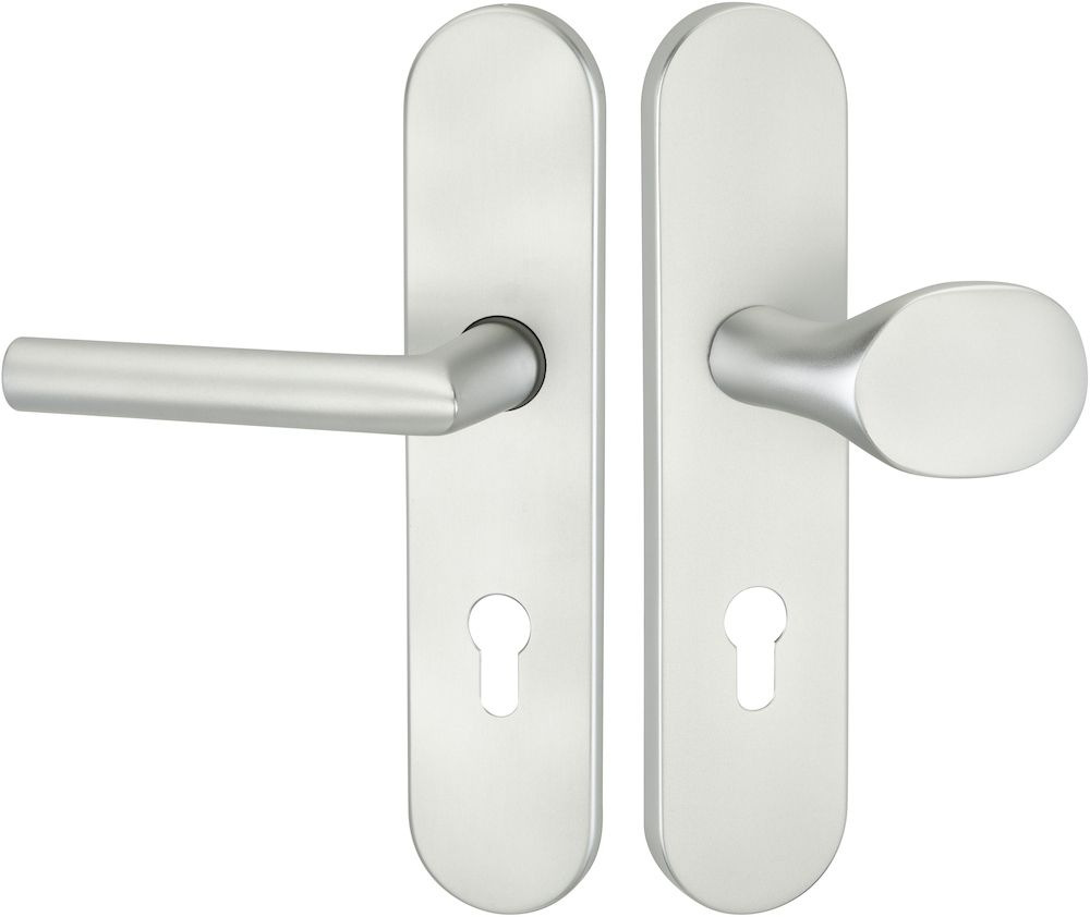 HERMAT Schutz-Wechselgarnitur mit Langschild BASIC 02 1902/2089.S/3128,Aluminium