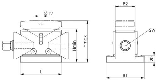 AMF Richt-/Höhenkeil Nr.6460 Herkules Gr.63 AMF