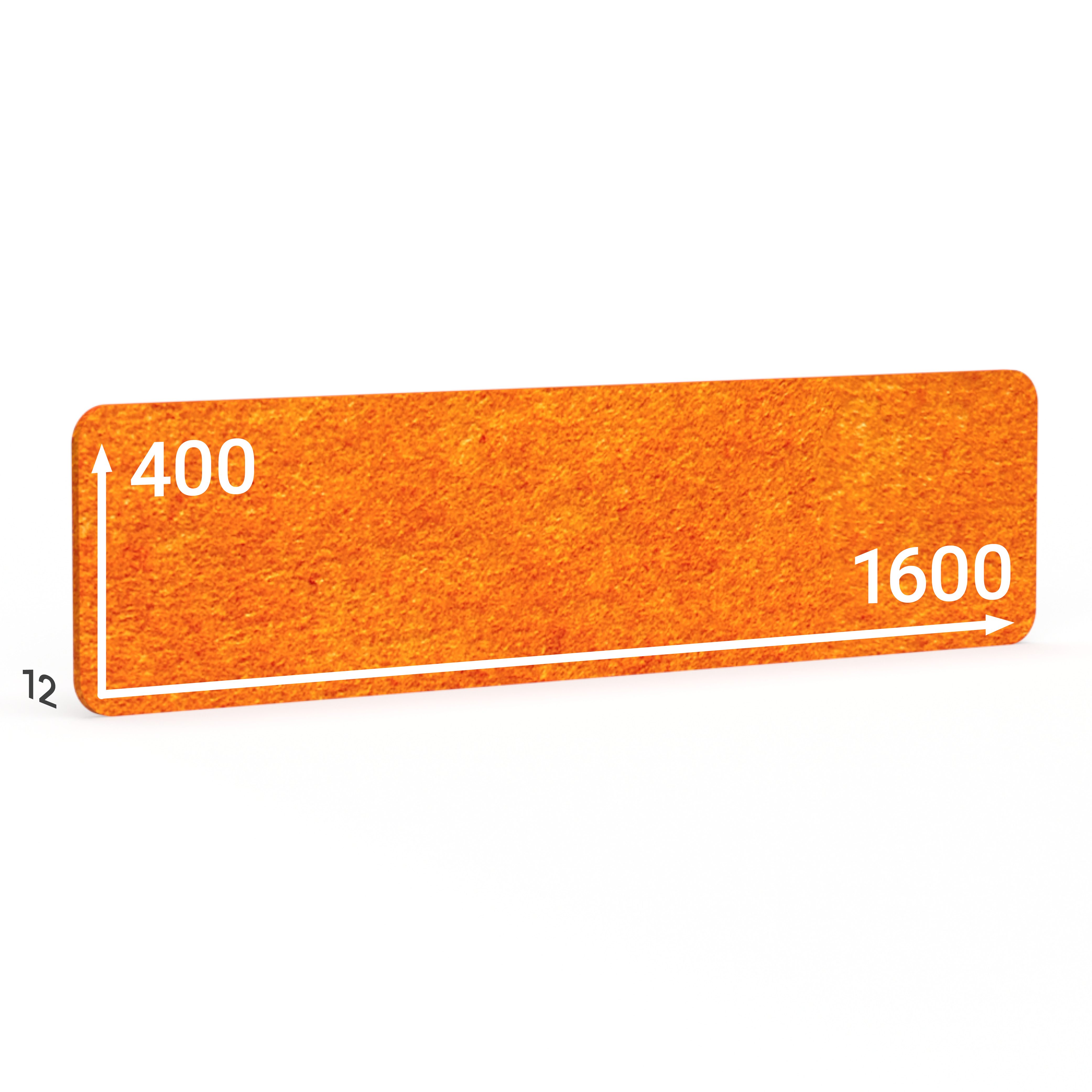 BMB AKUSTIX Vario eco, HxBxS: 400x1600x12 mm, Orange, AV06