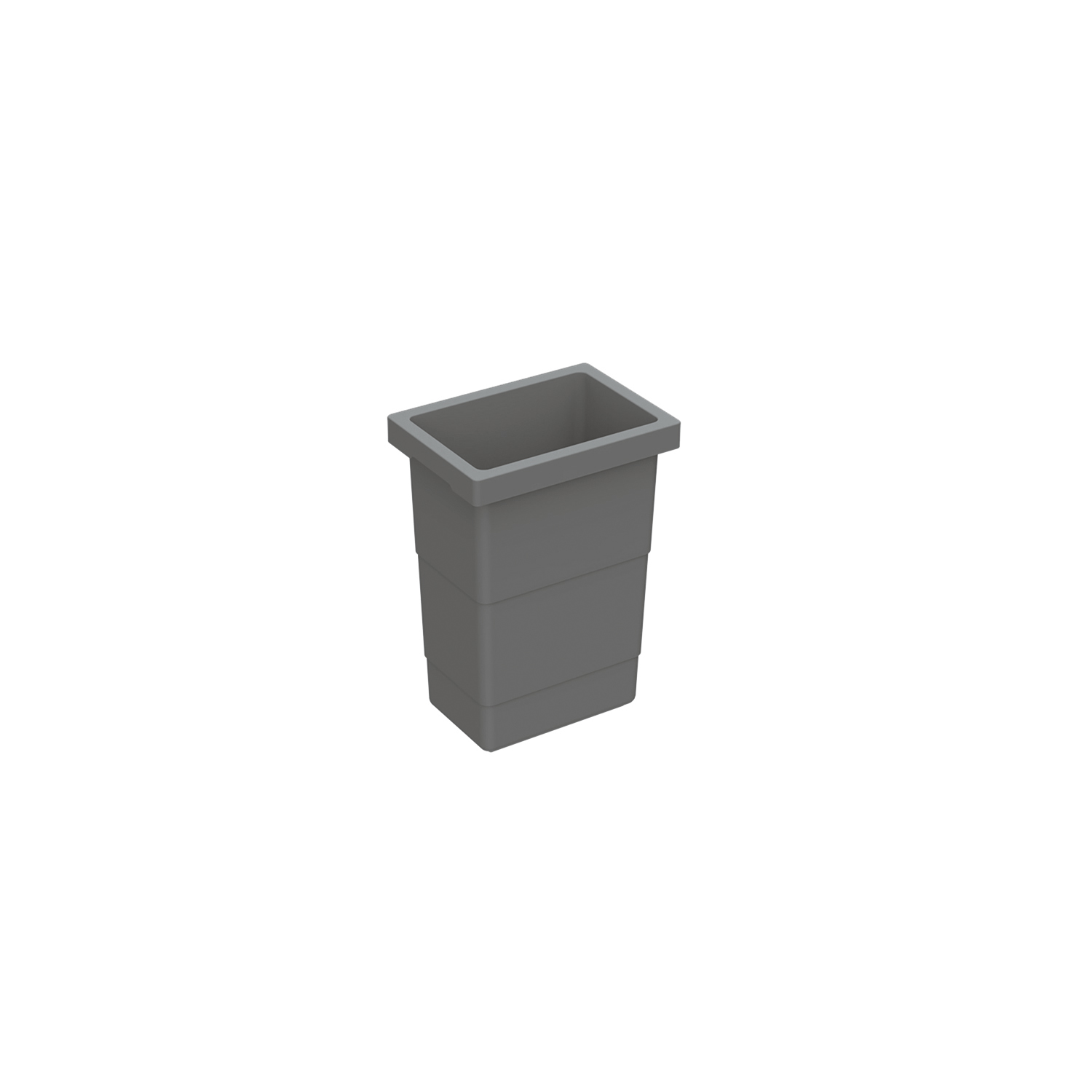 HETTICH Eimer 2,5 l, Kunststoff, anthrazit, B x T x H 157 x 111 x 220 mm, Für Abfallsystem Frame für ArciTech, 9352428