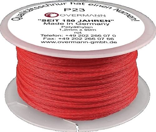 OVERMANN Maurerschnur L.100m D.1mm 15kg PE rot