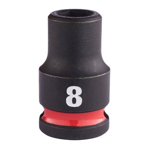 MILWAUKEE 8 x 32 mm SHOCKWAVE Schlagnuss 3/8" kurz