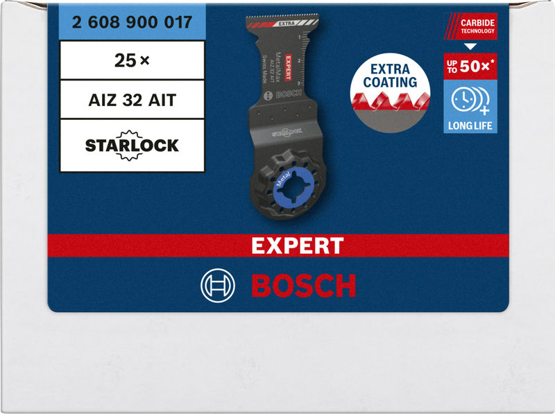 BOSCH EXPERT MetalMax AIZ 32 AIT Blatt für Multifunktionswerkzeuge, 40 x 32 mm. Für oszillierende Multifunktionswerkzeuge