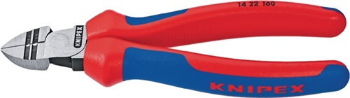 KNIPEX Abisolierseitenschneider L.160mm Abisolierwerte 1,5/2,5 mm² pol.Mehrkomp.-Hüllen