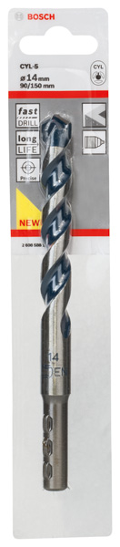 BOSCH Betonbohrer CYL-5, Blue Granite, 14 x 90 x 150 mm