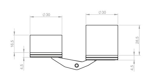 Verdecktliegendes Objektband Hide 3D130-80 Belastungswert 80 kg BSW