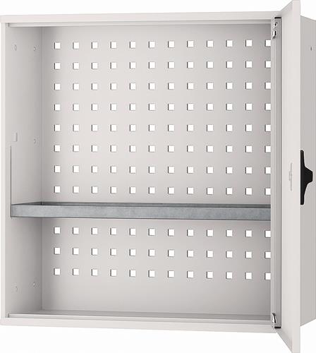 BEDRUNKA+HIRTH Hängeschrank H600xB600xT200mm Vollblechtür lichtgrau/lichtgrau