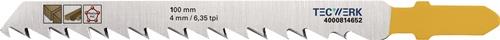 TECWERK Stichsägeblatt Gesamt-L.100mm Zahnt.4mm S.1,45mm HCS 5 St./Karte TECWERK