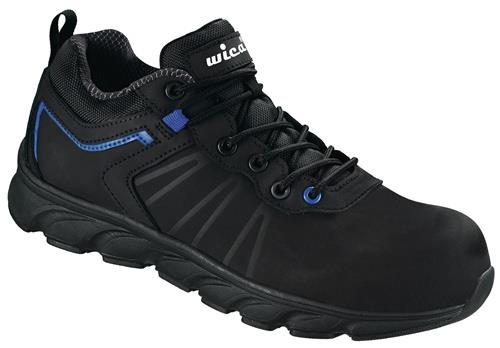 WICA Sicherheitsschuh VEZZO Gr.45 schwarz/blau S3 SRC EN20345 Action-Nubukleder WICA