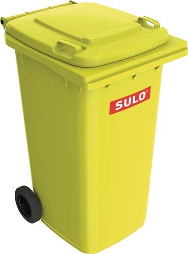SULO Müllgroßbehälter 240l HDPE gelb fahrbar,n.EN 840 SULO