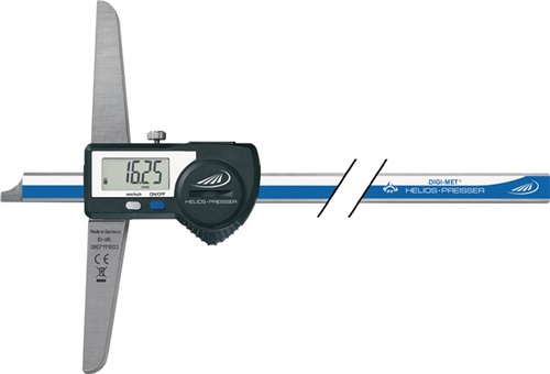 HELIOS PREISSER Tiefenmessschieber DIN 862 DIGI-MET IP67 300mm D.ausg.ger.Schiene H.PREISSER