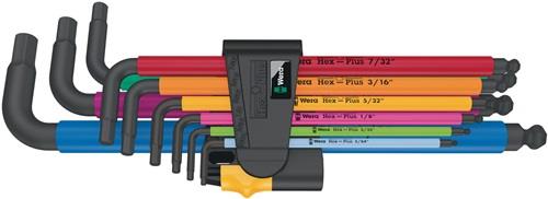 WERA Winkelschraubendrehersatz 950/9 Hex-Plus Multicolour Imperial 2 9-tlg.zöllig