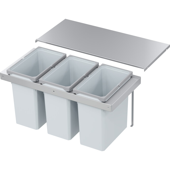 Abfalltrennsystem, ENVI-FLEX PRO, 900er/H426, 3x28 l, hellgrau Vauth Sagel