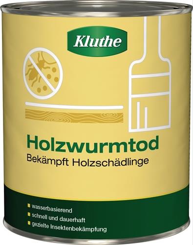 KLUTHE Holzschutzmittel Holzwurmtod farblos 0,75l Dose KLUTHE