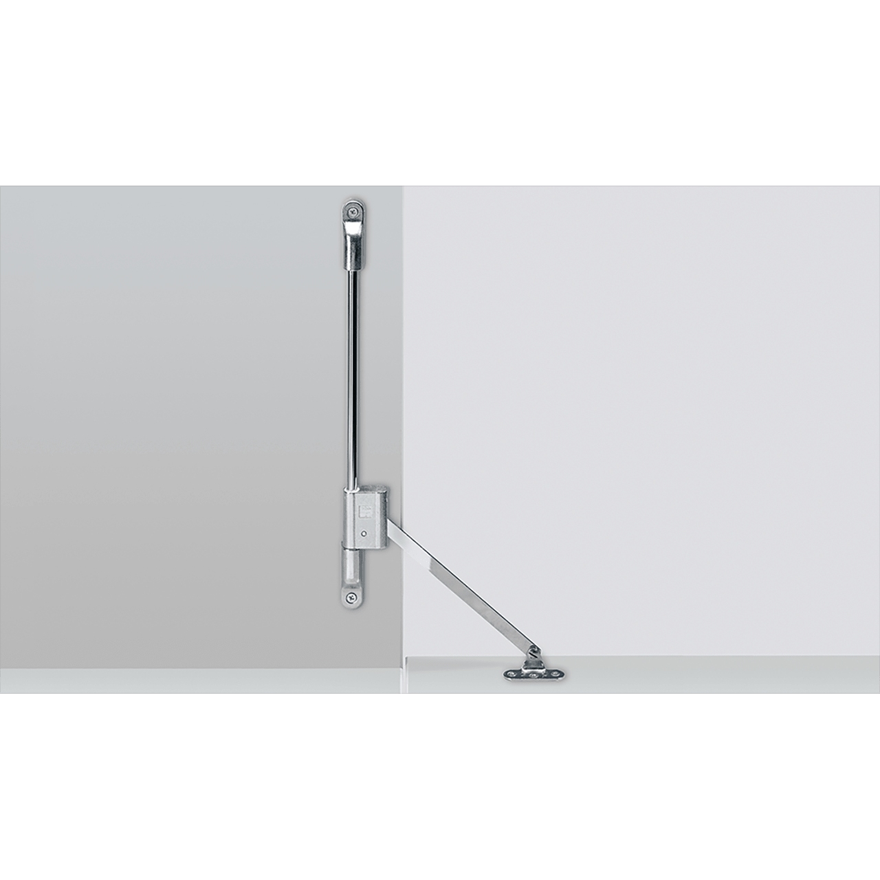 HETTICH Klappenhalter Klassik D mit Lager LS 3280 D / 465, links, vernickelt, 20867