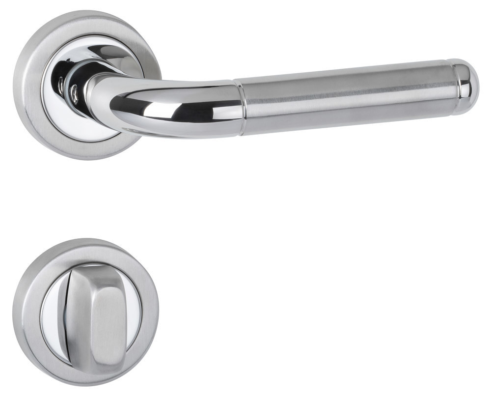 HERMAT Drückergarnitur mit Rosetten CLUB 1110/2031, Edelstahl