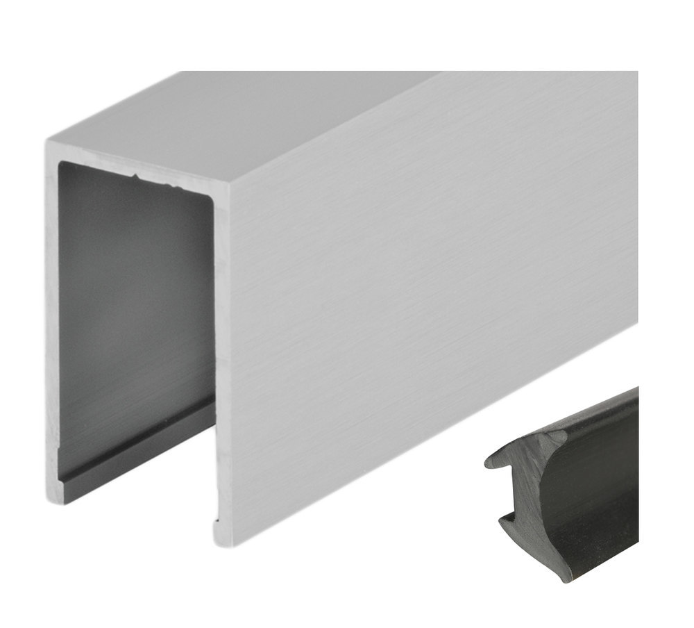 HERMAT Trennwand-Deckenprofil 6958, Aluminium