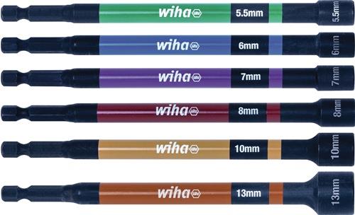 WIHA Steckschlüsselsatz 7044C 6-tlg.1/4 Zoll SW 5,5-13mm WIHA