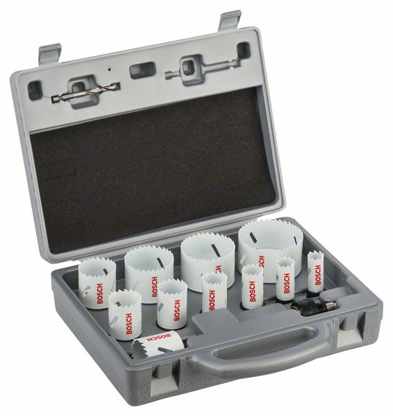 BOSCH Lochsägen-Set, Progressor, 14-teilig, 19 - 57, 64, 76 mm BOSCH Lochsägen-Set, Progressor, 14-teilig, 19 - 57, 64, 76 mm