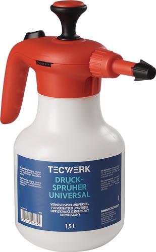 TECWERK Universaldrucksprüher 1,5l FPM-Dichtung,Kunststoff-Düse TECWERK