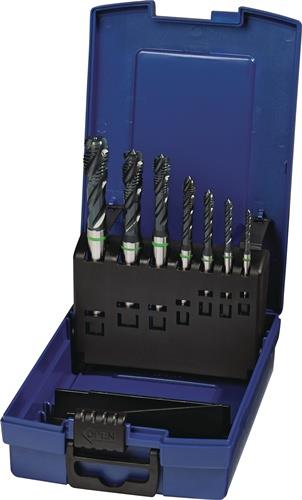 TECWERK Maschinengewindebohrerset DIN 371/376 C Univ.M3-M12 HSS-Co vap.Ku.-Kass.TECWERK