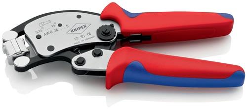 KNIPEX Crimpzange Twistor16 Gesamt-L.200mm 0,14-16 mm² brün.Mehrkomp.-Hüllen KNIPEX