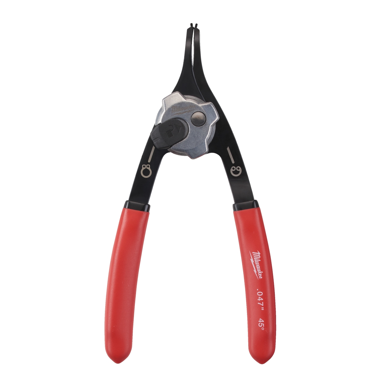 MILWAUKEE 45° gekröpft, 1,2 mm Spitze, für Größe A1/J1 Sicherungsringzange für Wellen und Bohrungen