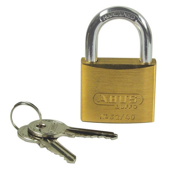 ABUS Zylindervorhangschloss 62, Messing massiv