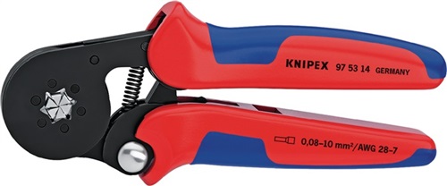 KNIPEX Aderendhülsenzange Gesamt-L.180mm 0,08-10,0 (AWG 28-7)mm² brün.Mehrkomp.-Hüllen