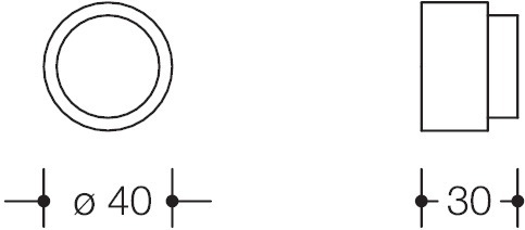 HEWI Wandpuffer 611.30, Polyamid, 611.30 97