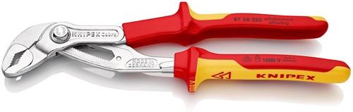 KNIPEX Wasserpumpenzange Cobra® L.250mm Spann-W.46mm verchr.VDE 2K-Hülle KNIPEX