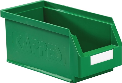 KAPPES Sichtlagerkasten L290xB140xH130mm PE grün RASTERPLAN