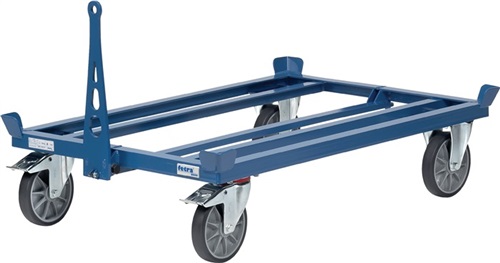 FETRA Deichsel m.Kupplung,nachrüstbar Winkelstahl brillantblau f.Palettenfahrgestell