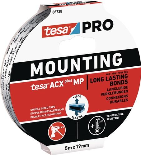 TESA Montageband Mounting PRO ACX+ MP 66728 schwarz L.5m B.19mm TESA