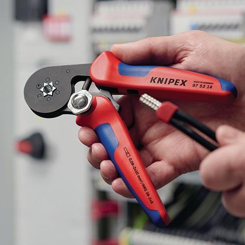 KNIPEX Aderendhülsenzange Gesamt-L.180mm 0,08-10,0 (AWG 28-7)mm² brün.Mehrkomp.-Hüllen KNIPEX Aderendhülsenzange Gesamt-L.180mm 0,08-10,0 (AWG 28-7)mm² brün.Mehrkomp.-Hüllen