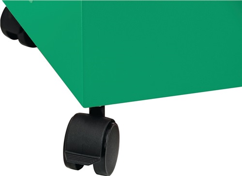 STUMPF Wertstoffsammler 45l H710xB330xT310mm verkehrsgrün fahrbar